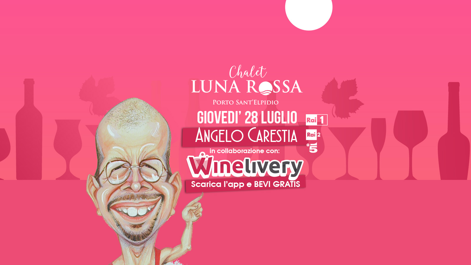 Cena in musica con Angelo Carestia in collaborazione con Winelivery 28 luglio