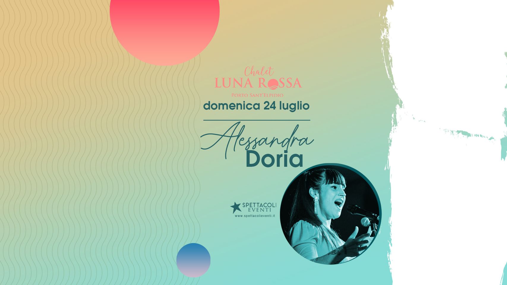 Cena in musica con Alessandra Doria domenica 24 luglio
