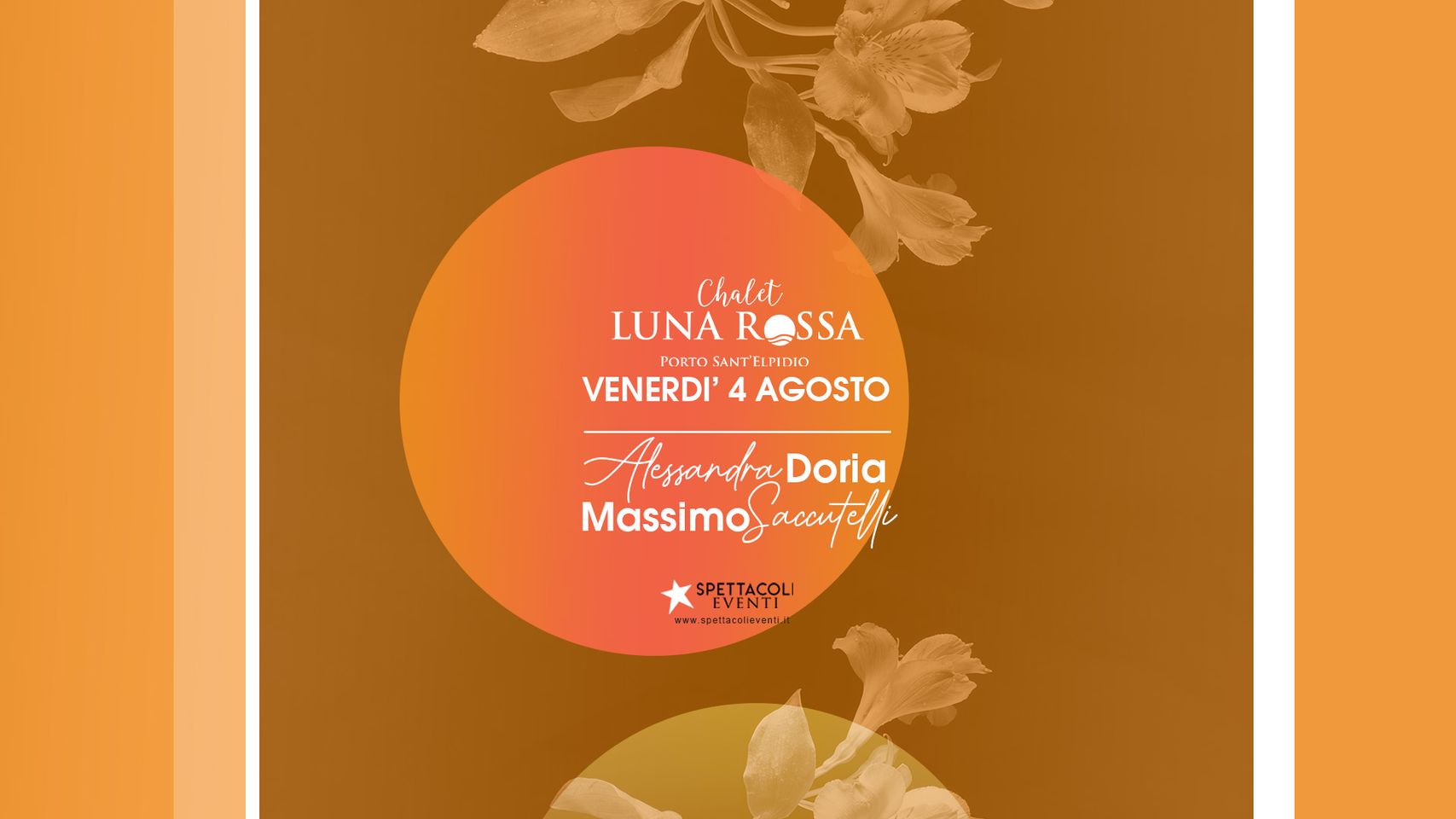 Cena Spettacolo in Musica con Alessandra Doria e Massimo Saccutelli 4 agosto 2023